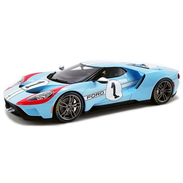 Toys4.0 GT-US027 2020 Ford GT No.1 - 1966 Le Mans Heritage Edition Car TO2526600